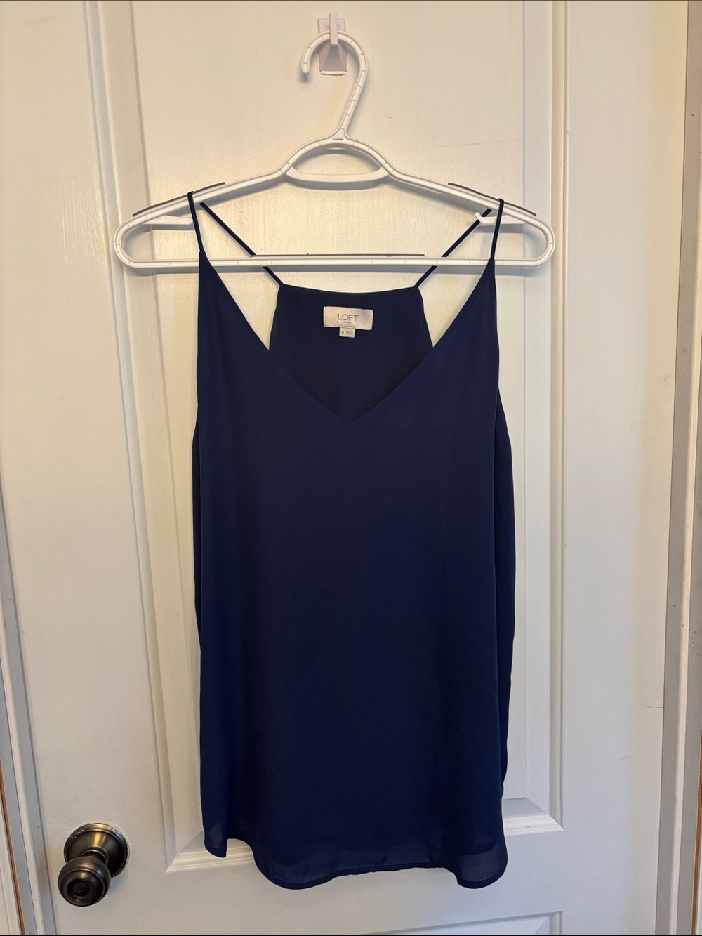 LOFT Navy V-Neck Camisole M